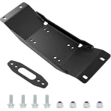Seilwinde Mount Plate Bracket Kit Kompatibel mit 2022–2025 Polaris Ranger Midsize SP 570/570 Crew, robuste Stahlplatte, schwarz pulverbeschichtet