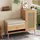 Okwish Schuhschrank 95,5 x 80,5 x 35 cm offen mit Sitzbank / beige