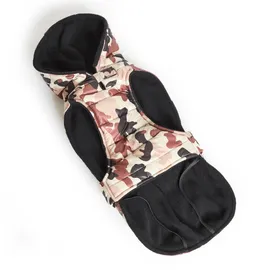 Fashion Dog Steppmantel für Dackel Camouflage braun 47 cm