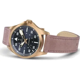 Hamilton Khaki Aviation Pilot Auto Leder 36 mm H76245840