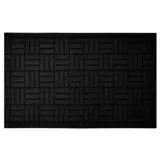 Lashuma Gemusterter Läufer Teppich Schwarz, Küchenvorleger Narciso, Küchenbodenmatte 50x80 cm