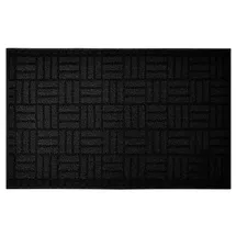 Lashuma Gemusterter Läufer Teppich Schwarz, Küchenvorleger Narciso, Küchenbodenmatte 50x80 cm