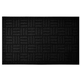 Lashuma Gemusterter Läufer Teppich Schwarz, Küchenvorleger Narciso, Küchenbodenmatte 50x80 cm