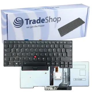 Trade-Shop Original Laptop Tastatur/Notebook Keyboard Deutsch QWERTZ mit Hintergrund-Beleuchtung ersetzt 04Y0798 GS-85D für Lenovo Thinkpad X1 Carbon Gen1 2013