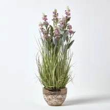 Homescapes KUNSTPFLANZE Lavendel rosa 66 cm