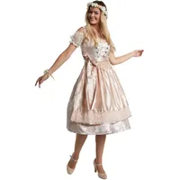 Tectake Traunstein Midi-Dirndl beige M