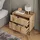 Vicco Nachttisch Eliza Viking Oak 66 x 60 cm mit 2 Schubladen