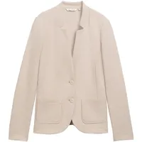 Tom Tailor Damen Blazer mit Ottoman Struktur, beige, Uni, Gr. M