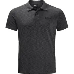 JACK WOLFSKIN Herren Polo TRAVEL POLO M, black, M