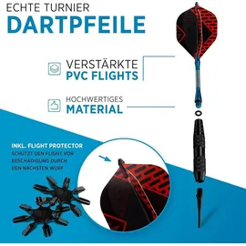 DartPro Dartpfeile mit Kunststoffspitze 18 g Softdarts Set