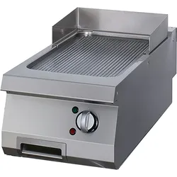 Kochfeld Rillenschliff Chrom - Einzelne Einheit - Tiefe 90cm - Elektrisch -. Maxima