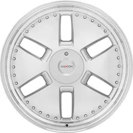 Axxion Y1 race silber lackiert mit hochglanzpoliertem Felgenbett Alufelge silber