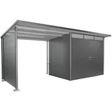 Biohort Seitenwand für Pavillon 1 Stück 1,97 x 1,82 x 0,03 m Quarzgrau-Metallic