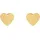 Amor Ohrstecker Herzen gold Edelstahl onesize