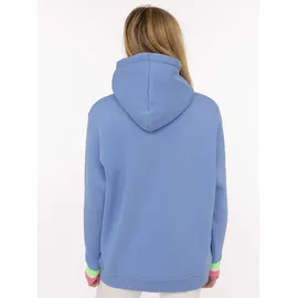 Zwillingsherz Rahel Hoodie mit MOIN und Anker Stickerei Blau L
