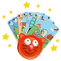DJECO Spiel, Kartenhalter Spielkartenhalter Katzendesign Kinder