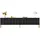 modfu TV-Lowboard 190x48x38 cm Schwarz MDF/Spanplatte