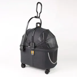 my duque Coco II Haustiertransportbox mit Rollen bis 8 kg Schwarz
