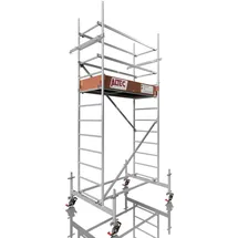 Altec Gerüst Rollfix 400 Arbeitshöhe 4m, Standardtraverse mit höhenverstellbaren Ø 150mm Rollen