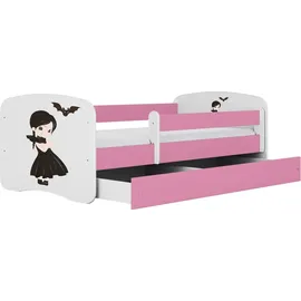 raumhirsch furniture Kinderbett Raumhirsch 80 x 180 cm Holzwerkstoff rosa