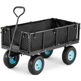 Hillvert Bollerwagen faltbar schwarz
