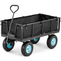 Hillvert Bollerwagen faltbar schwarz