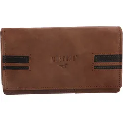 Geldbörse MUSTANG "Asti", braun, Leder, casual, Kleinlederwaren, Wallet, Gelbörse, Purse, Money Purse