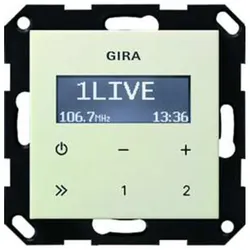 1St. Gira 228401 UP Radio RDS ohne Lautsprecher System 55 Cremeweiß