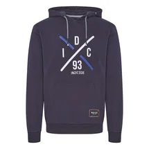 Indicode Hoodie IDLeon bedruckt Dunkelblau S