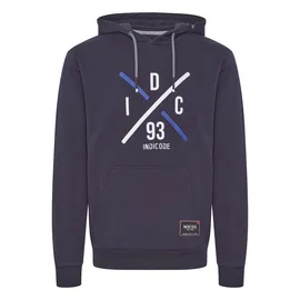 Indicode Hoodie IDLeon bedruckt Dunkelblau S