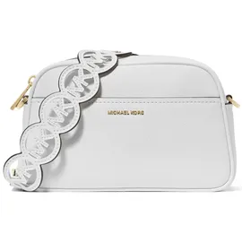 Michael Kors Jet Set Small Umhängetasche Leder Gold/Weiß