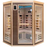 XL Luxus LED Infrarotsauna - Infrarotkabine 140x140 Dual-Therm Vollspektrum 2025