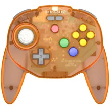 retro-bit Tribute 64 Wireless Controller Orange für Nintendo 64 / Switch / PC / Mac