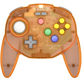 retro-bit Tribute 64 Wireless Controller Orange für Nintendo 64 / Switch / PC / Mac