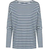 MEY Cyra Pyjamaoberteil Gestreift Deep Shadow S