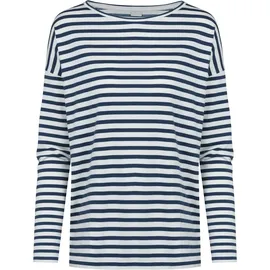 MEY Cyra Pyjamaoberteil Gestreift Deep Shadow S