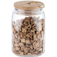 APS Vorratsglas WOODY 21,5 cm hoch transparent 2,5 l,