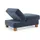 Home Affaire Polsterhocker Dundee Flachgewebe 75 x 46 x 109 cm Blau/Grau