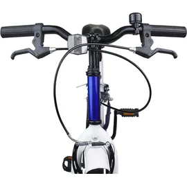 vidaXL Kinderfahrrad 18 Zoll RH 0 cm Blau/Weiß