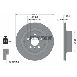 Textar Bremsscheibe PRO+