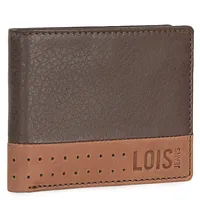 Lois - Geldbörse Herren Leder - Herren Geldbörsen Leder mit RFID Schutz - Geldbörse Herren Klein - Geldbeutel Herren Leder - Geldbörse Herren. Geldbeutel, RFID Schutz, Braun-Tan