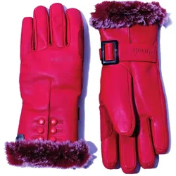 Rote Handschuhe - Damen ROT S