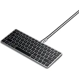 Satechi Slim W1 Backlit Wired Keyboard - Space Grey - US