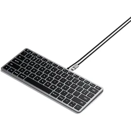 Satechi Slim W1 Backlit Wired Keyboard - Space Grey - US
