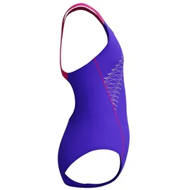 Speedo Medley Logo Badeanzug Blau/Lila 13-14 Jahre