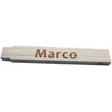 Heka Zollstock Marco 2 m, weiß