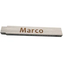 Heka Zollstock Marco 2 m, weiß