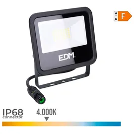 EDM LED Strahler 30 W Metall 2370 Lm 1 Stück schwarz