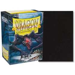 Matte Sleeves 100 - Standard Size - Black