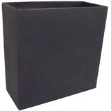 Spetebo XXL Kunststoff Pflanzkasten anthrazit - 60x60x26 cm - Blumenkasten Pflanzkübel Blumenkübel